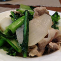 ３丁目のテラ's cooksnap of when they made カブと小松菜の炒め物.