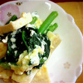 ひよみん's cooksnap of when they made ぱぱっと＊小松菜と高野豆腐の卵とじ.