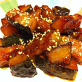 HAYASHIA's cooksnap of when they made かぼちゃの大学いも風.