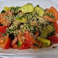 めぐぅぅ～'s cooksnap of when they made ごま油香る！しそトマトサラダ 簡単 美味.
