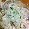 tomsak's cooksnap of when they made アボカドと小海老のわさびマヨ和え.