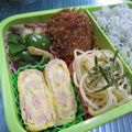 上野食堂's cooksnap of when they made ハム（ベーコン）エッグ　な　たまご焼き.