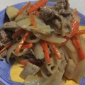 きらり流れ星's cooksnap of when they made れんこんとごぼうのきんぴら.