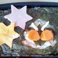 カフェモカクッキー's cooksnap of when they made 簡単キャラ弁☆仮面ライダーフォーゼ海苔弁.