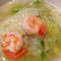 keisanmako's cooksnap of when they made ジンジャー風！海老と白菜のとろみスープ煮.