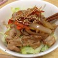 しょうゆスープ's cooksnap of when they made キャベツも美味しい焼肉丼♪.