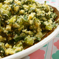 mmameco's cooksnap of when they made 大根の葉とおからの卵とじ.