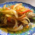 nabeko44kazu's cooksnap of when they made ＊たっぷり野菜と鯵の南蛮漬け＊.