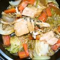 健太ママ♪'s cooksnap of when they made タジン鍋☆鮭の野菜ちゃんちゃん焼き風.