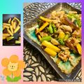 ちゃかぴまま's cooksnap of when they made 菜の花さつま芋豚肉の炒め物スイチリ醤油.