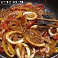 オオノさん's cooksnap of when they made イカとパプリカ　de　コチジャン炒め☆.