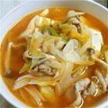 savaneko's cooksnap of when they made マイルド・豚キムチチゲ.