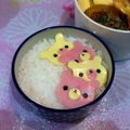 うっちゃん❤'s cooksnap of when they made ドミノ倒しDEクマさん弁当☆.