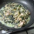 眠り姫1106's cooksnap of when they made 牛肉マッシュルームほうれん草のクリーム煮.