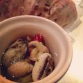 yokomizo's cooksnap of when they made 牡蠣とマッシュルームのアヒージョ.