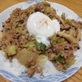 クックHBQ370☆'s cooksnap of when they made ネギ大量消費☆太ネギ丼・挽肉は脇役.