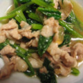 くっくしゅう's cooksnap of when they made 豚肉と小松菜のさっと煮.