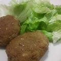 ひったん11's cooksnap of when they made 100gの肉で蓮根とおからのハンバーグ♪.