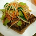 ヒデMIX's cooksnap of when they made 鮪のアラのステーキ☆野菜炒め添え.