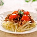 さとみわ's cooksnap of when they made もやしのサラダ＊そぼろあん＊.