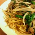 まあちゃんpcs's cooksnap of when they made 絶対おいしい！牛ニラもやし焼きそば♪.