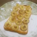 ooochan's cooksnap of when they made バナナ☆トースト.