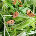 huzitaka's cooksnap of when they made ☆水菜とニンニクだけの簡単サラダ☆.