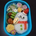 Matthaus's cooksnap of when they made クリスマスキョロちゃん　キャラ弁.
