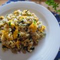 まろんかふぇ's cooksnap of when they made ニラと舞茸のチャーハン✿.