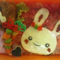 rikococoママ's cooksnap of when they made キャラ弁☆チーズDEウサギちゃん.
