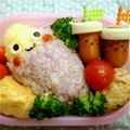 michikoランチ's cooksnap of when they made キャラ弁に◎さつま芋君と焼き芋ちゃん◎.