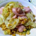 ムヒカ's cooksnap of when they made コーンとキャベツのバター炒め.