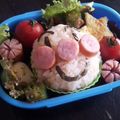 fukurousan's cooksnap of when they made キャラ弁★簡単アンパンマンお弁当.