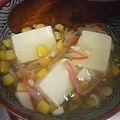 まるシスター's cooksnap of when they made ☆コーンとカニカマの豆腐あんかけ☆.