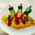 Chokoモンブラン's cooksnap of when they made 余ったそぼろで！肉そぼろオムレツ.