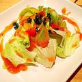 luckyyucha's cooksnap of when they made 手作り柿ドレッシングのルッコラサラダ♪.