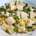 kawakoyu's cooksnap of when they made ニラと豆腐の卵とじ.