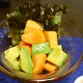 くまやっこ's cooksnap of when they made 衝撃的なおいしさ！アボカドと柿のサラダ.