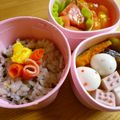 Nekozame's cooksnap of when they made ＊キャラ弁＊　乙女チックに薔薇のご飯✿.