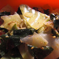 Zawico's cooksnap of when they made 蒸しキャベツとわかめのゴマ酢和え.