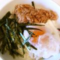 amiyuiママ's cooksnap of when they made ５分で出来る✿和風シーチキン丼.