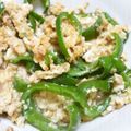 ゆめめ☆'s cooksnap of when they made 農家ﾏﾏﾝの３分料理【たまごピーマン】.