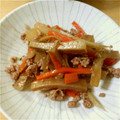 もじゃい's cooksnap of when they made ★豚ひき肉と3種の根菜きんぴら★.