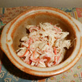 チヒナコ's cooksnap of when they made ささみとカニカマの明太マヨサラダ.