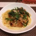 hatsuki623's cooksnap of when they made グリルチキンのおろしそパスタ.