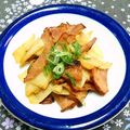 シャンプーハット's cooksnap of when they made 大根と焼き豚のオイスター炒め.