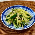 コムギ大好き's cooksnap of when they made 材料２つ☆鶏皮ときゅうりのピリ辛和え.