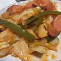 fu♪♪'s cooksnap of when they made ウインナーとキャベツのケチャップ炒め.