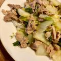 はーくんごーごー's cooksnap of when they made 生姜がきく！白菜と豚肉のシンプル中華丼.