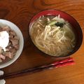 Ruriluru's cooksnap of when they made 朝食に☆味噌汁そうめん.
